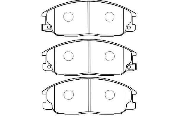 KAVO PARTS Комплект тормозных колодок, дисковый тормоз BP-3028
